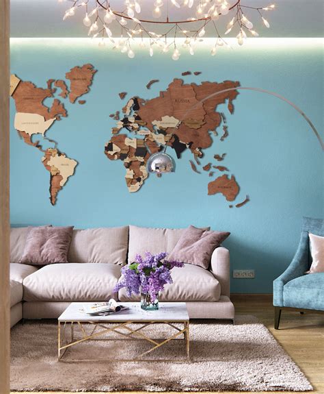 World Map For Wall Decoration
